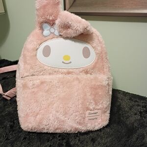 Sanrio My Melody Pink Plush Backpack